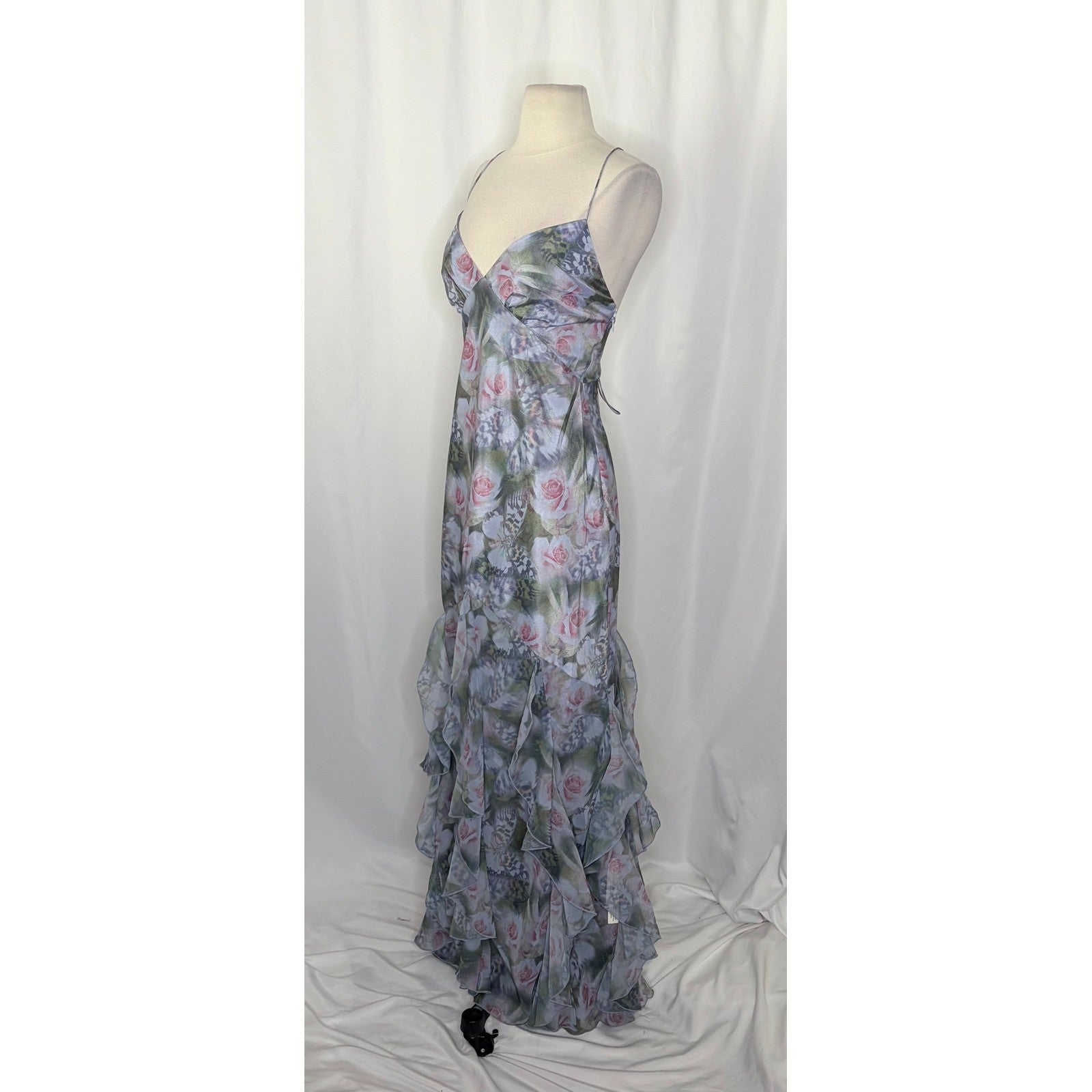 NWT!! Anthropologie FOR LOVE & LEMONS Elea Floral Ruffle Maxi Dress Medium