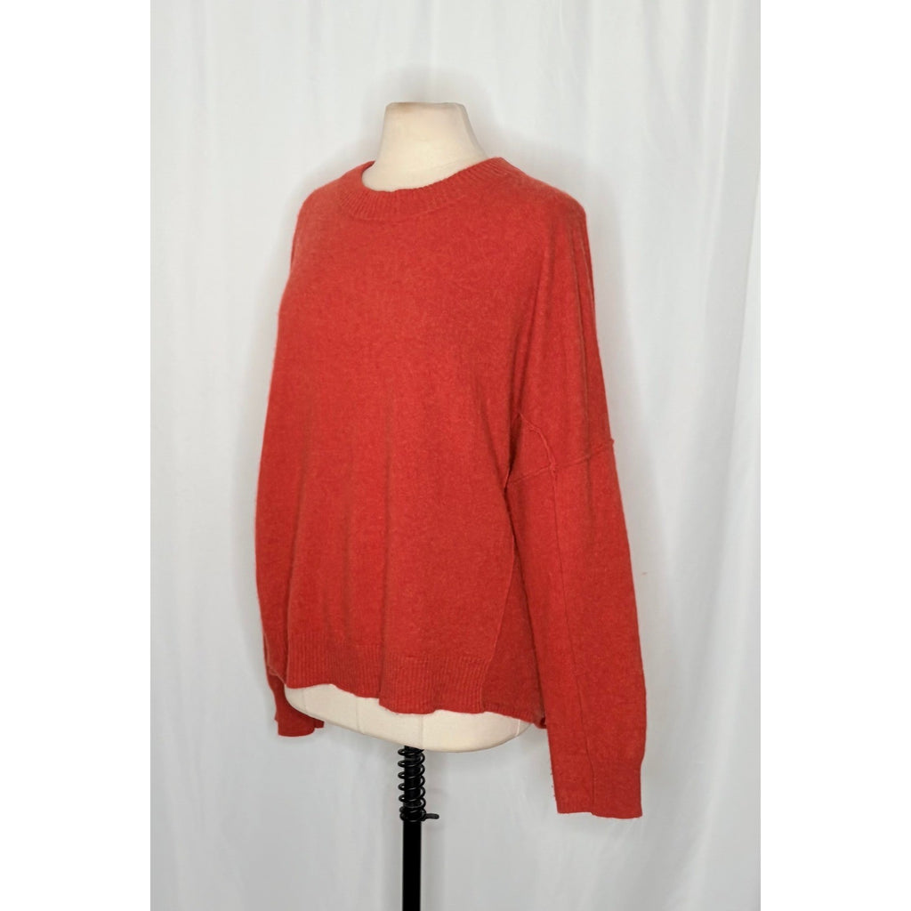 FREE PEOPLE Cashmere Mila Sweater Crew Neck Pullover Knit Oversized X-Large