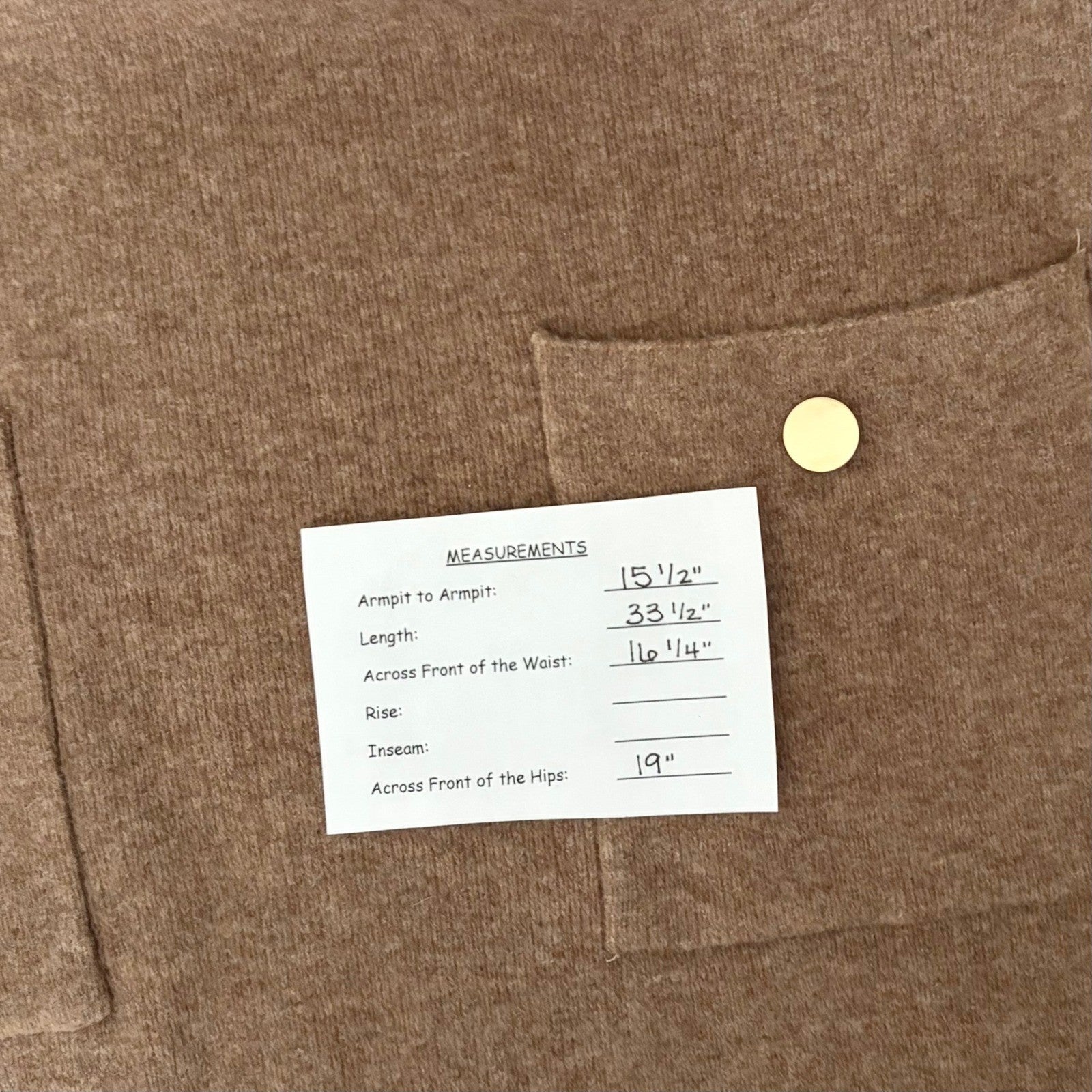 ZARA Chic Mock Neck A-Line Dress Pockets Brown Wool Preppy Mockneck Knit Small