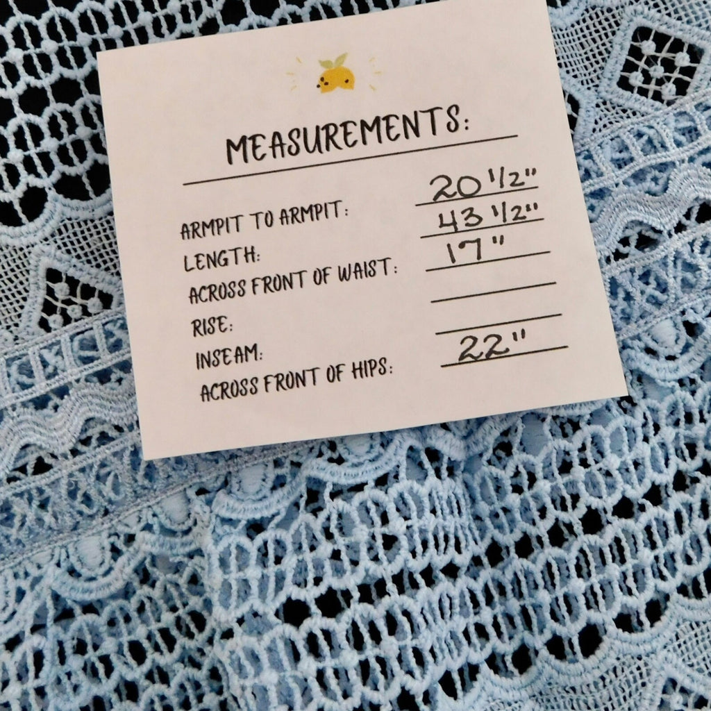 NWT!! LITTLE WHITE LIES Blue Crochet Lace Peplum Sheath Dress XX-Large XXL