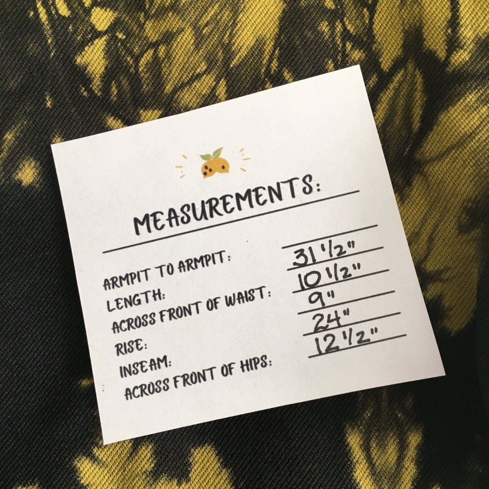 NWT!! GOOD AMERICAN Black & Yellow Tie Dye Seamless Leggings 00 0 X-Small