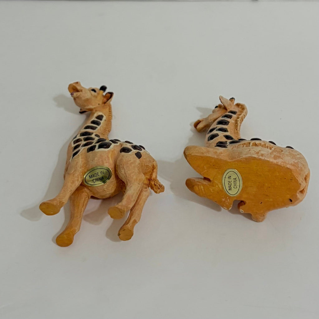 Vintage Pete Apsit NOAH'S ARK Set Two 2 Rhinos Rhinoceros Ripley Rhonda Animals