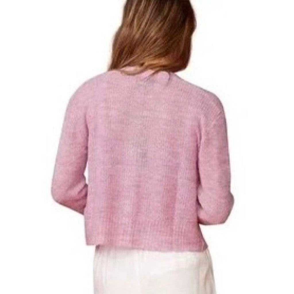 Revolve MONROW Two Piece Twinset Cardigan Tank Sweater Wool Mohair Purple XS