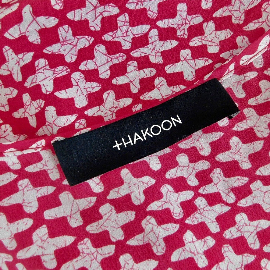 NWT!! THAKOON Addition Silk Printed Tank Top Geranium Pink White Size 2