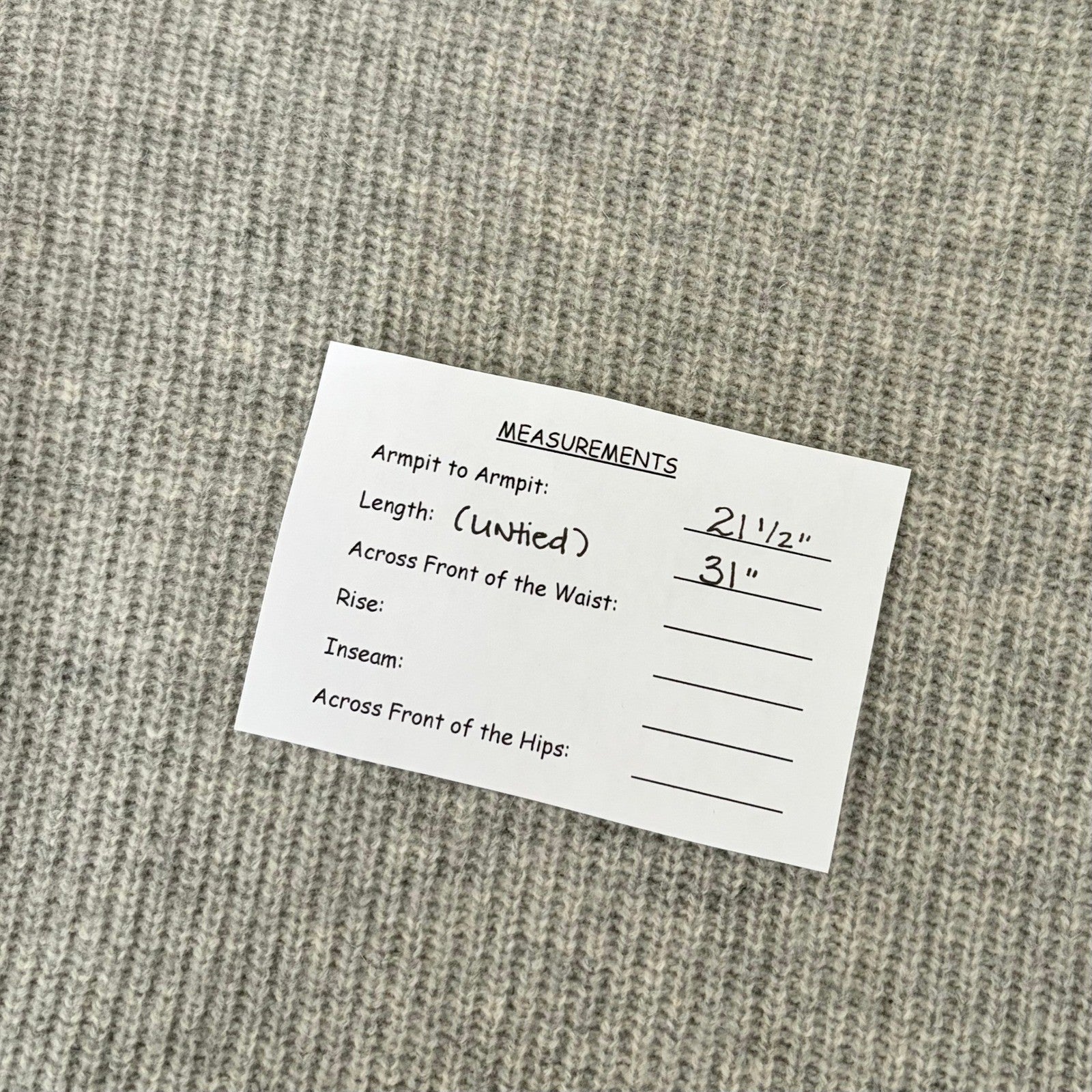 GUDRUN SJODEN Mock Neck Shaker Knit Sweater Heathered Gray Wool Yak Large