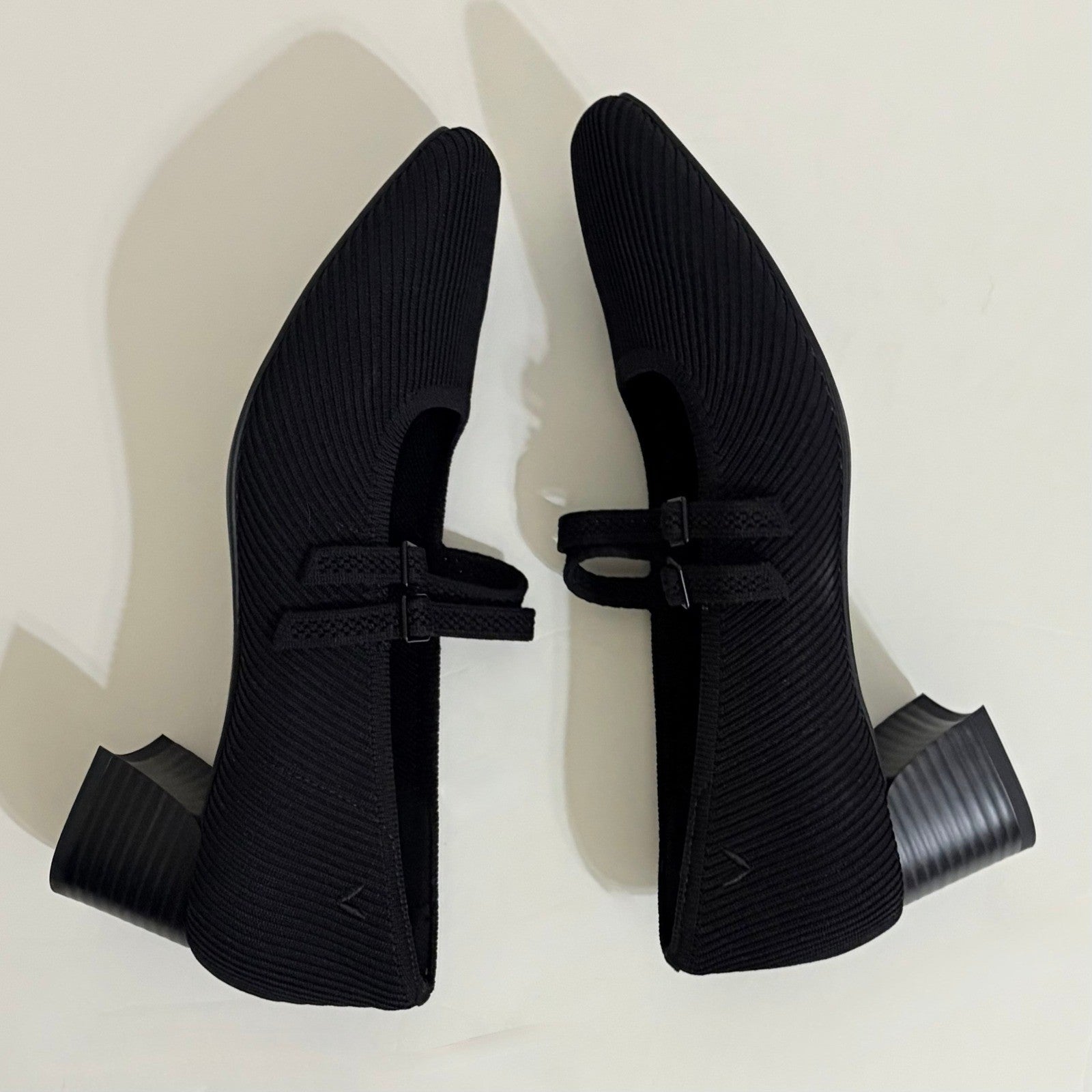 VIVAIA Mary Jane Knit Heels Black Eco Friendly Comfort Work Shoe 41.5 US 10