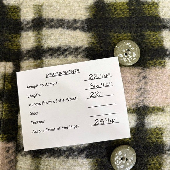 Anthropologie EVA FRANCO Dean Plaid Coat Wool Blend Pockets Double Breast Small