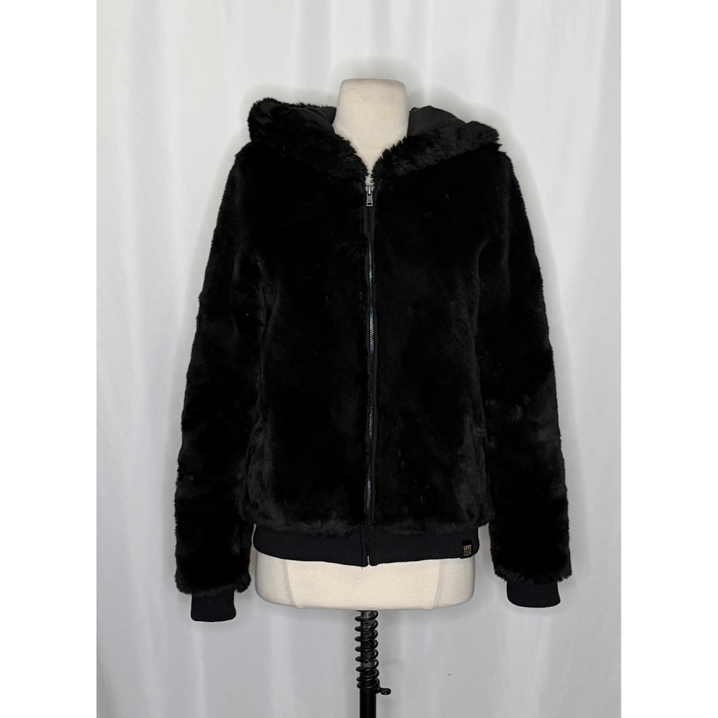 Victoria's Secret PINK Limited Edition Reversible Fur Coat Black Fashion Show S