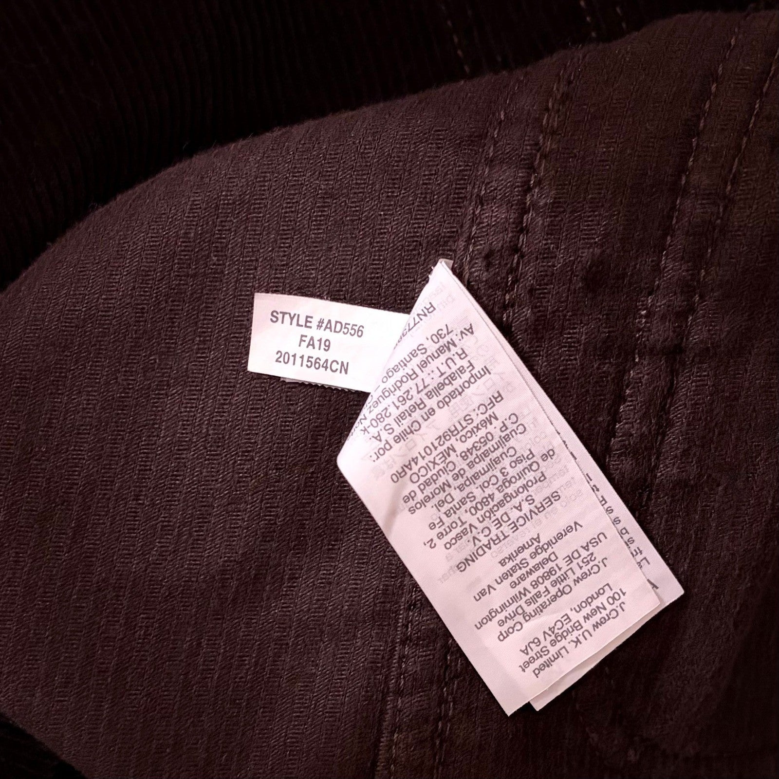 J. Crew WALLACE & BARNES Corduroy Chore Jacket Timber Brown Outdoors X-Small