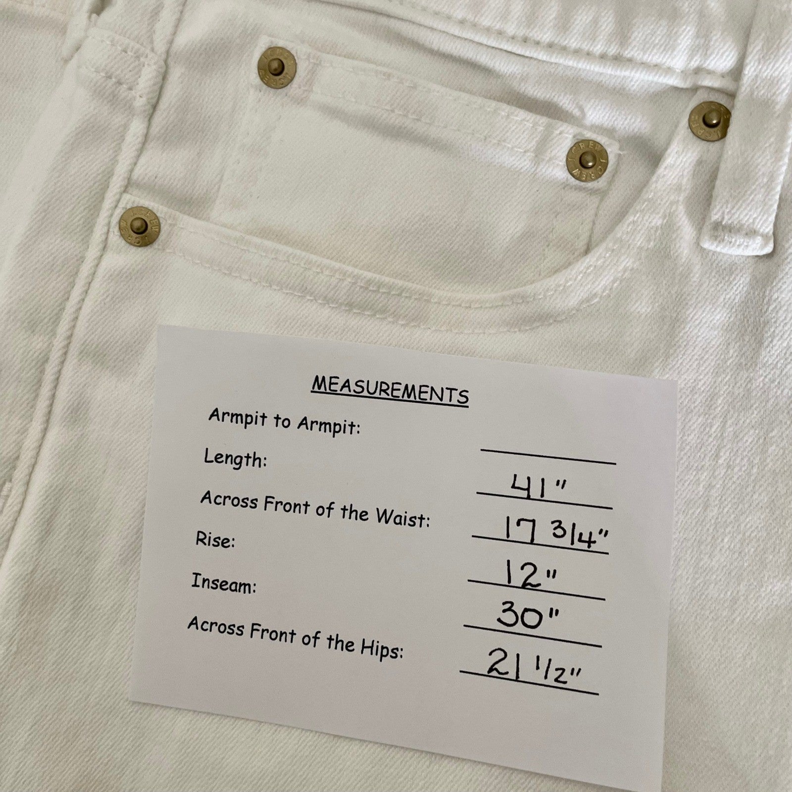 NWT!! J. CREW Tall Slim Straight '96 Retro Denim Jeans Solid White 31 Tall 31T