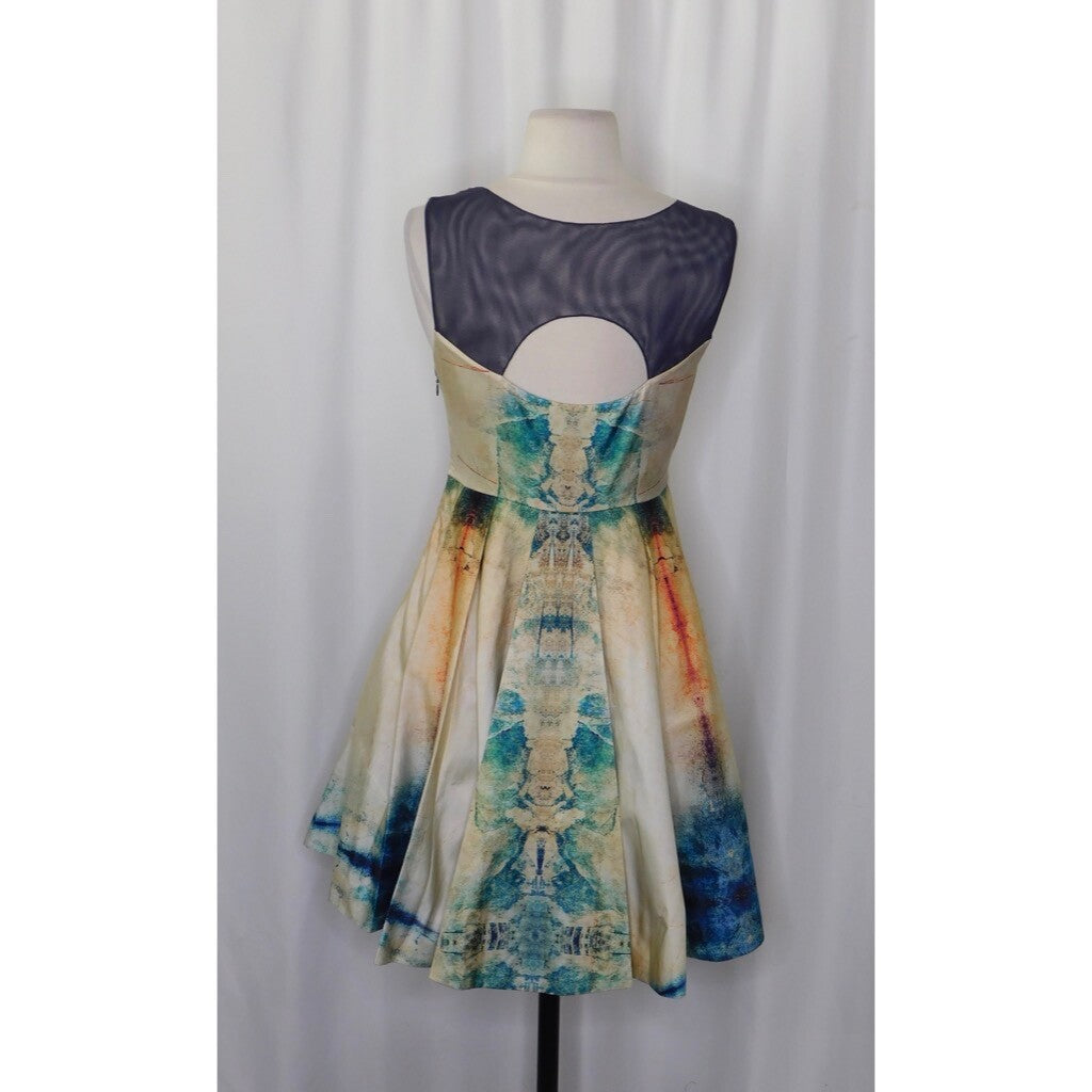 Anthropologie BHANUNI BY JYOTI Villette Dress Fit N' Flare Beaded Embellished 2