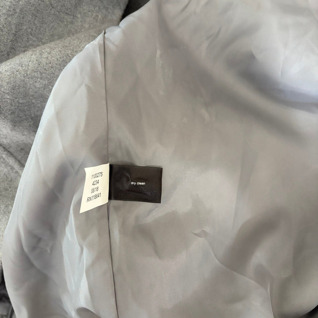 NWT!! LANE BRYANT Grey Belted Trench Coat Faux Fur Collar Cuffs Size 26 28