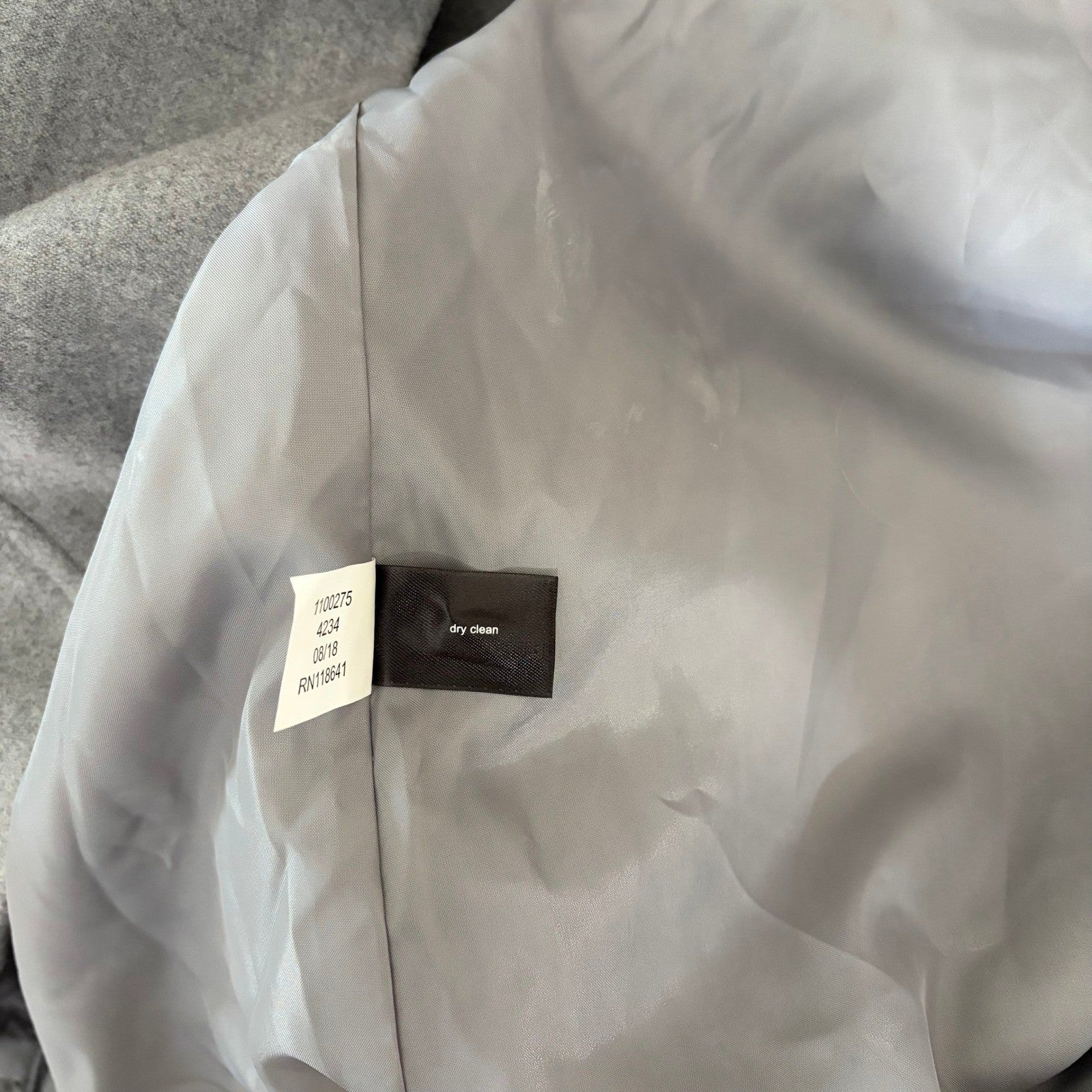 NWT!! LANE BRYANT Grey Belted Trench Coat Faux Fur Collar Cuffs Size 26 28