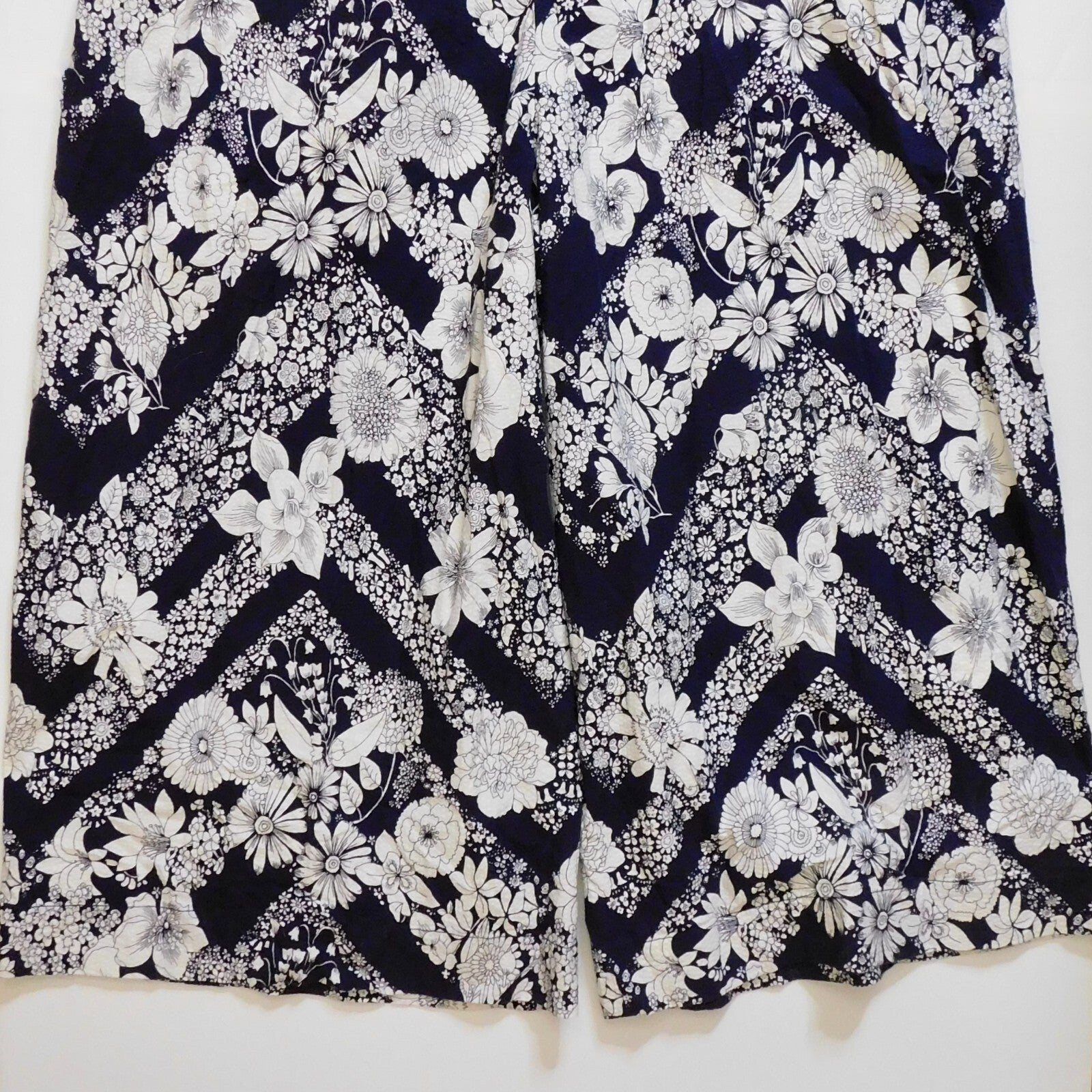NWT!! Anthropologie MAEVE Magda Halter Jumpsuit Retro Floral Wide Legs Size 24W