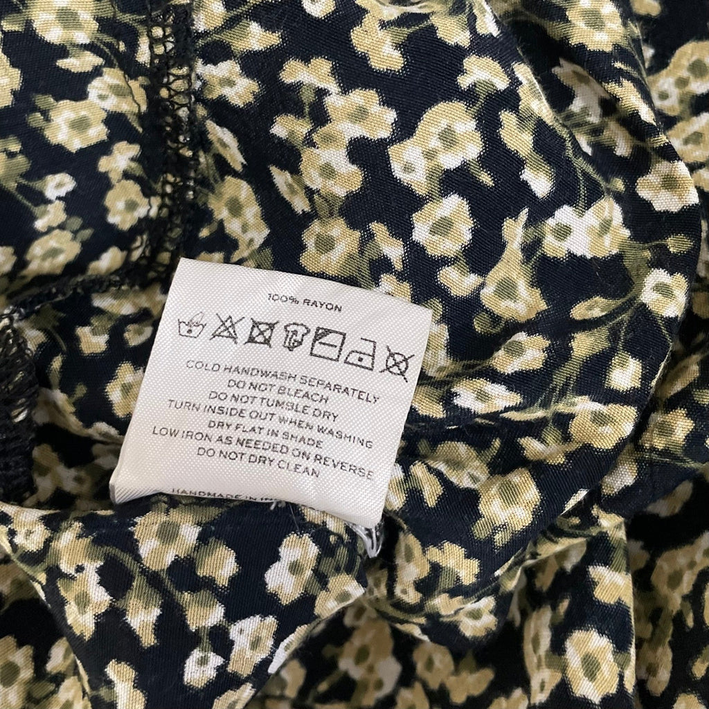 FAITHFULL THE BRAND Massimo Midi Dress Floral Blossom Village Tie Front Small