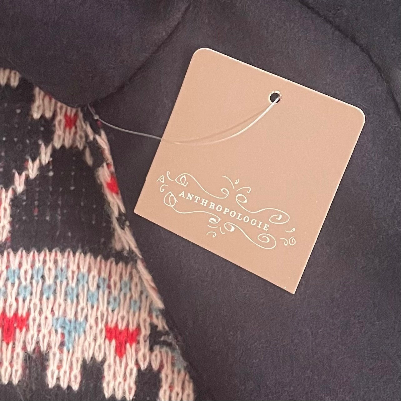 NWT!! Anthropologie ELEVENSES Buckhaven Fairisle Sweater Cardigan Jacket Size 12
