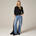 NWT!! J. CREW Vintage Jersey Long Sleeve T-Shirt Top Shirt Tee Solid Black XXS