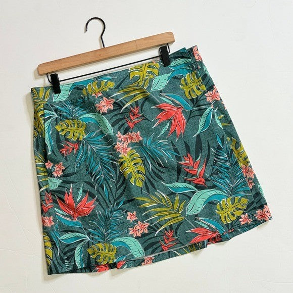 RIPSKIRT HAWAII Length 2 Tropical Floral Bali Jungle Wrap Rip Skirt Large