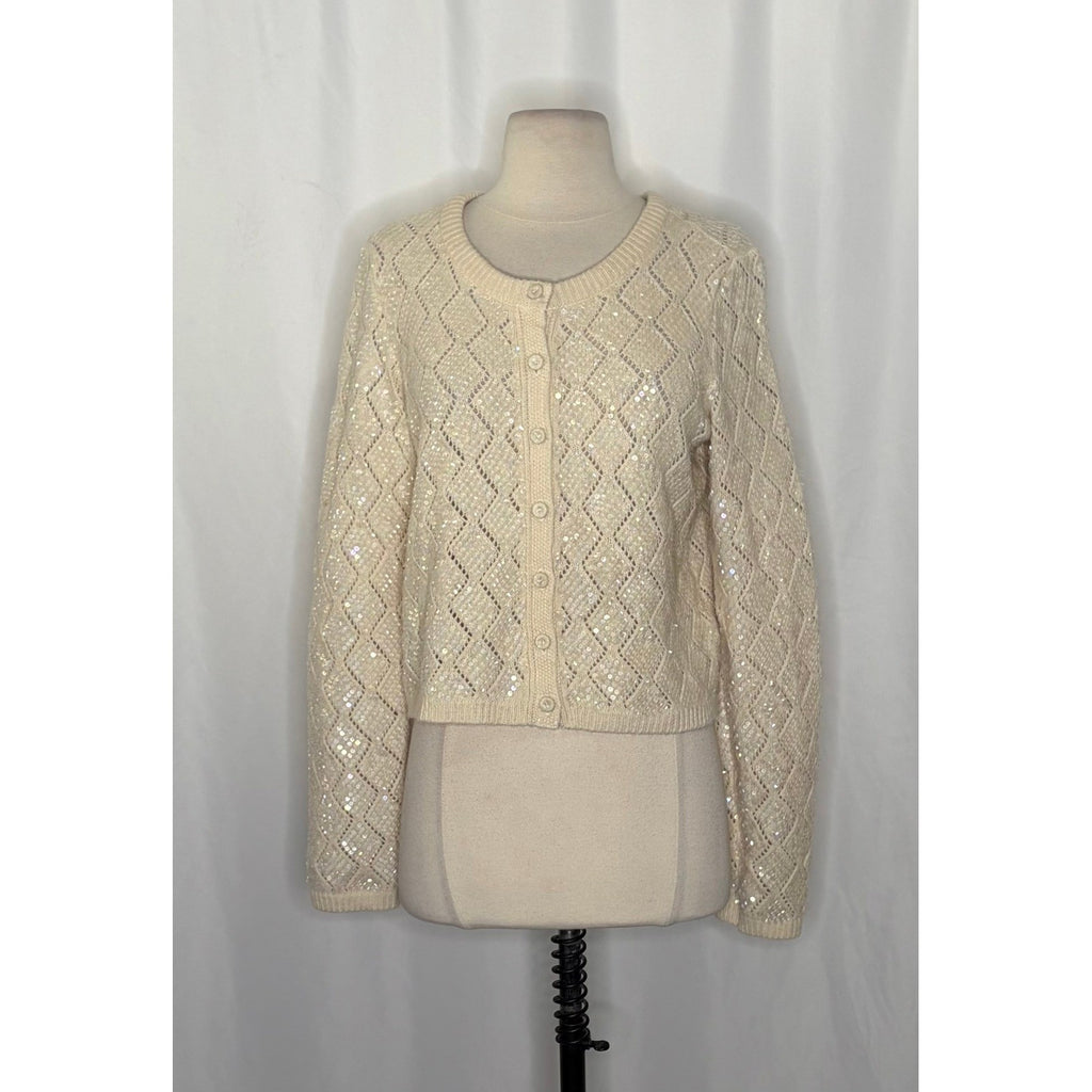 NWT!! Free People WE THE FREE Mermaid Cardi Cardigan Sweater Sequins Small
