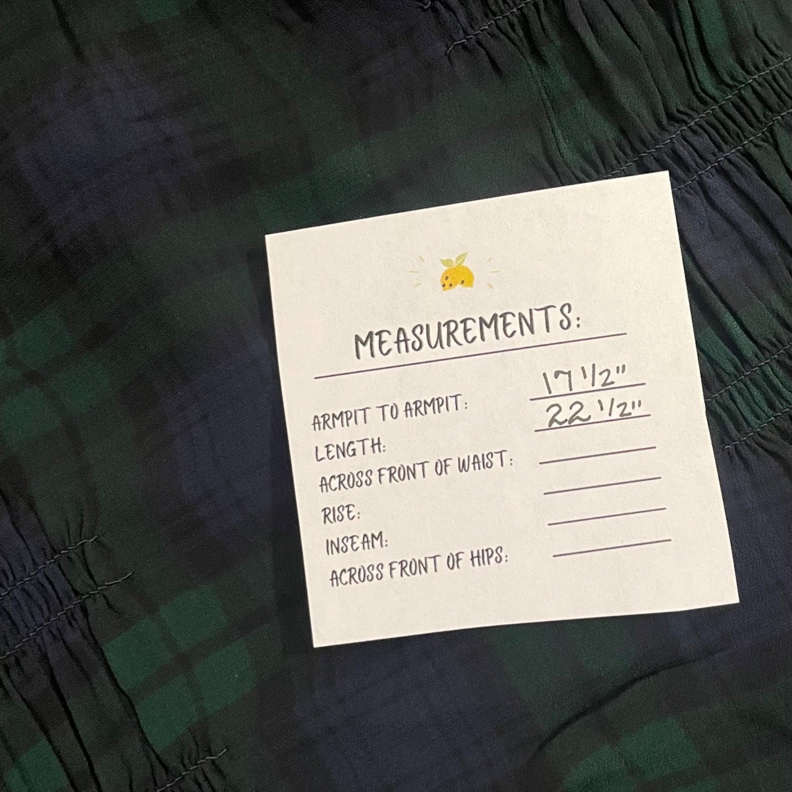 NEW!! J. CREW Chiffon Shirred-Waist Top Black Watch Tartan Plaid Copper Green 2