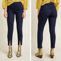 NWT!! ANTHROPOLOGIE Pilcro Slit-Front Skinny Jeans Stretch Dark Wash Size 27
