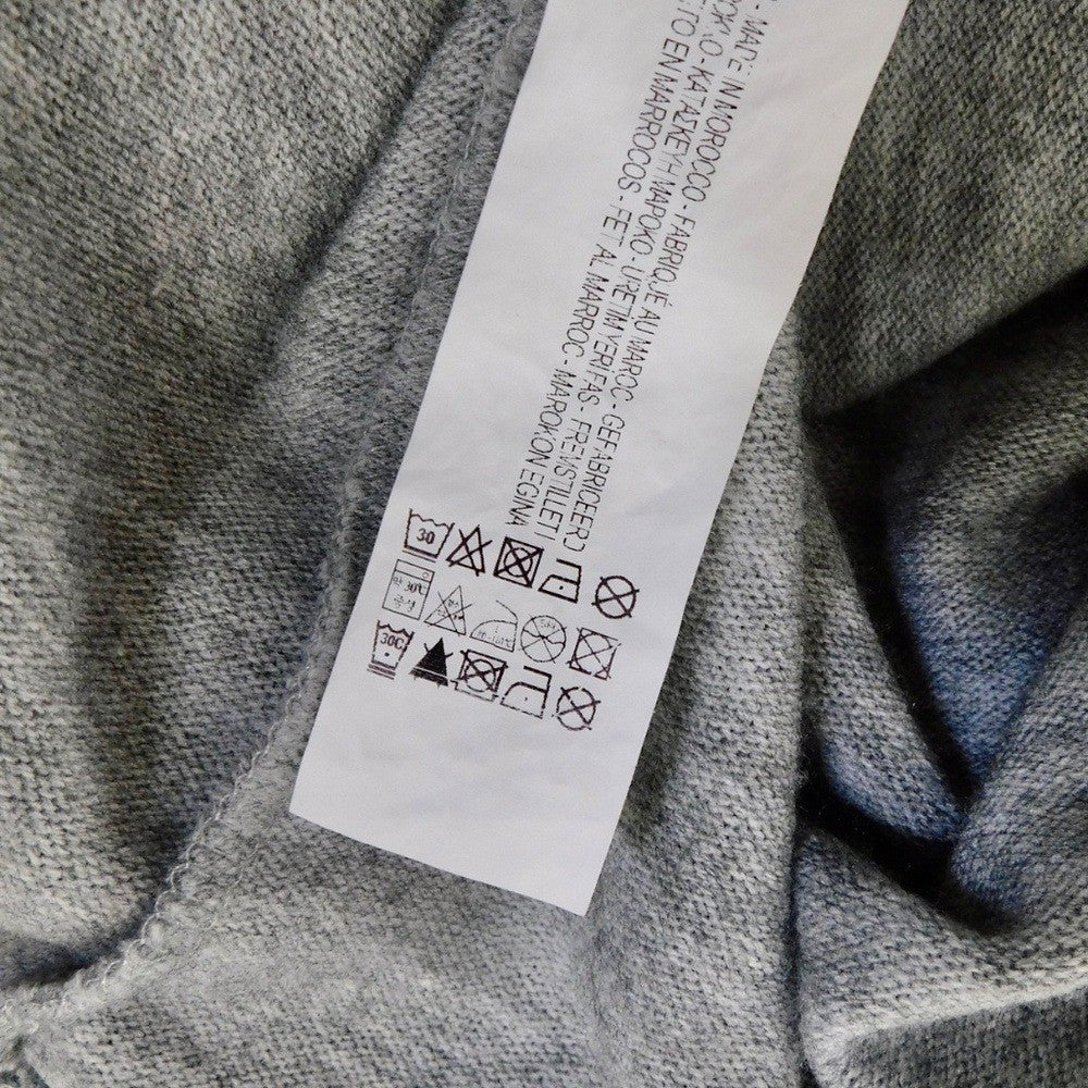 ZARA Heathered Gray Cinched Sweater V Neck Pullover Cinchable Cinched Top Large