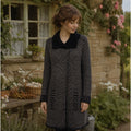 MARGARET O'LEARY Angora Cashmere Wool Long cardigan Sweater Jacket Medium