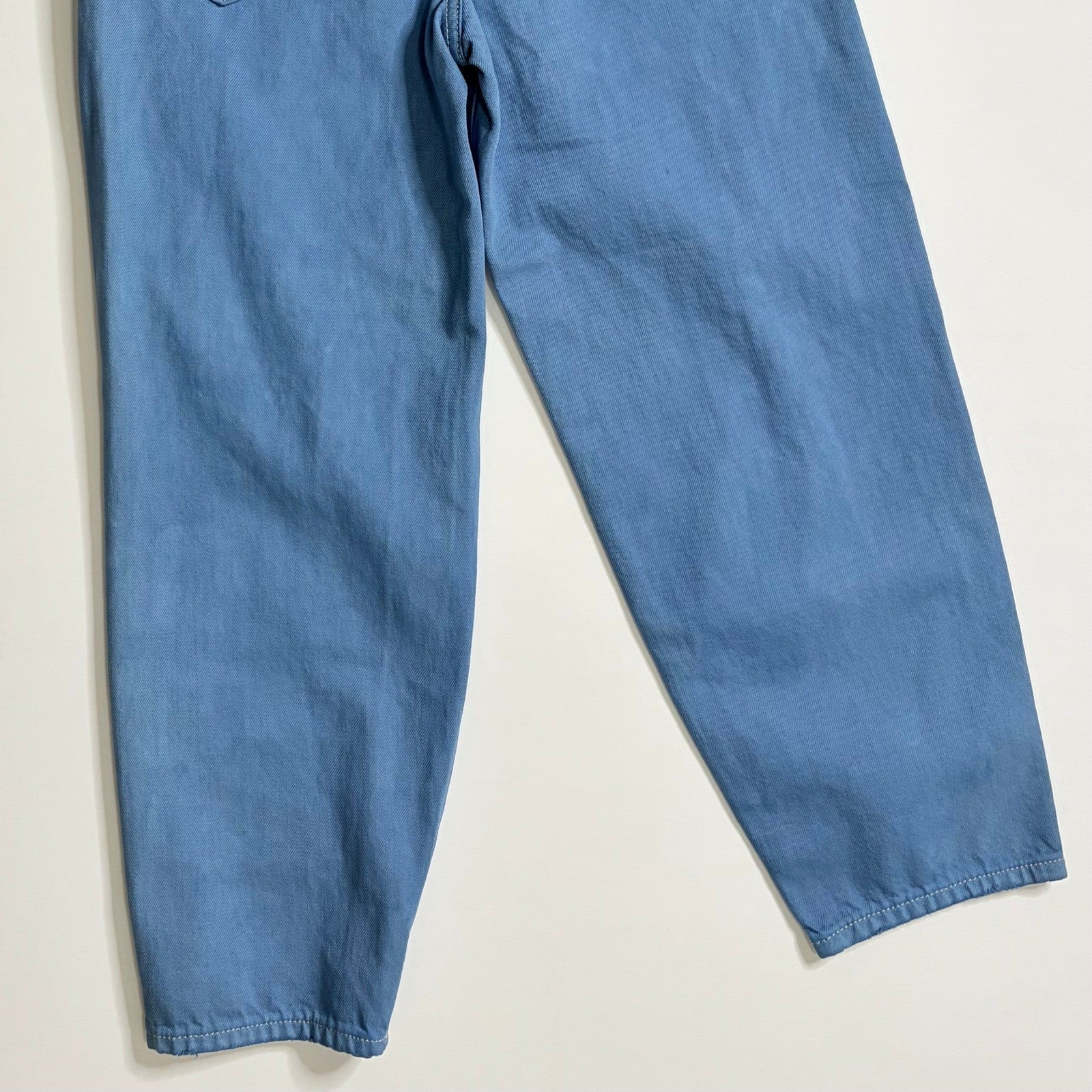 NWT!! 7 FOR ALL MANKIND Balloon Distressed Denim Jeans Tapered Blue Size 26