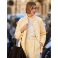 NWT!! VARLEY Luca Quilted Jacket Solid Reed Yellow Bomber Snaps Solid Medium