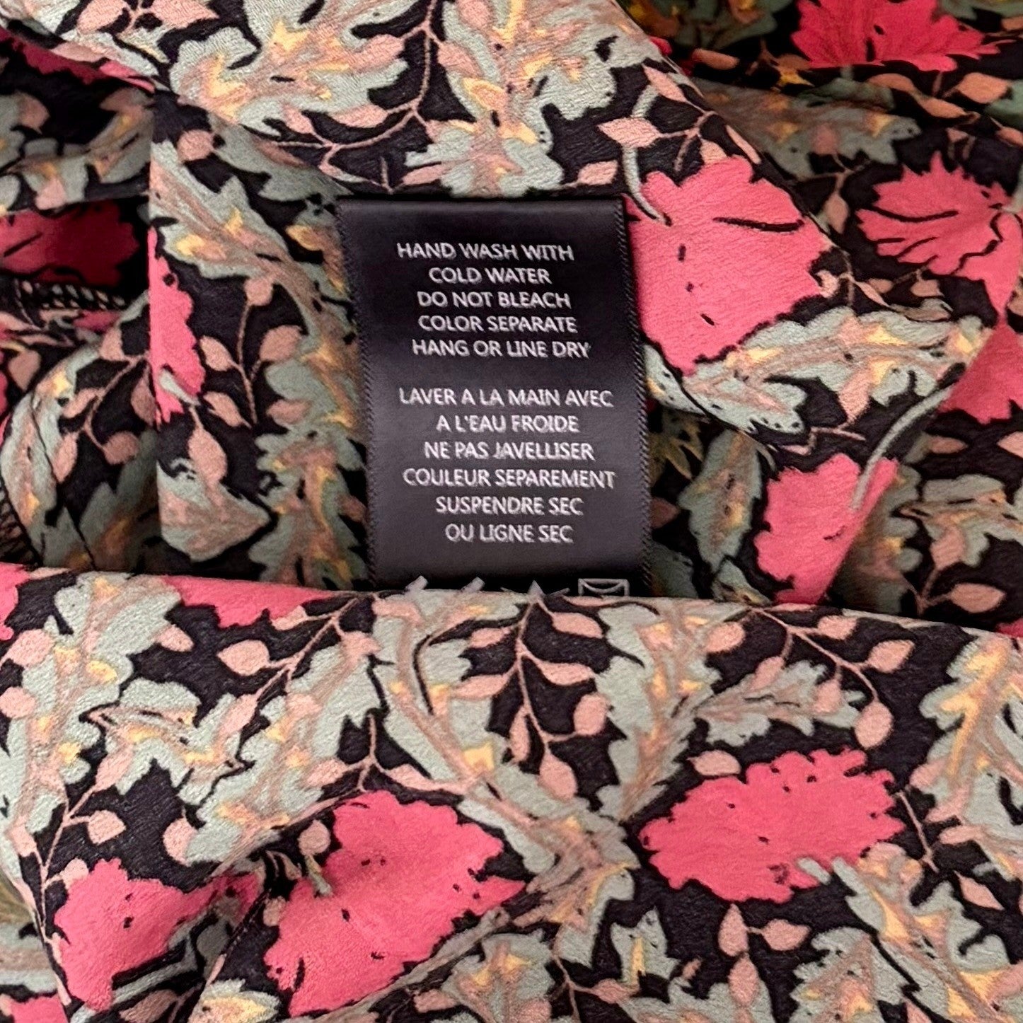 Anthropologie ERI + ALI Iona Floral Soft Swing Blouse Tiered Top Shirt Medium
