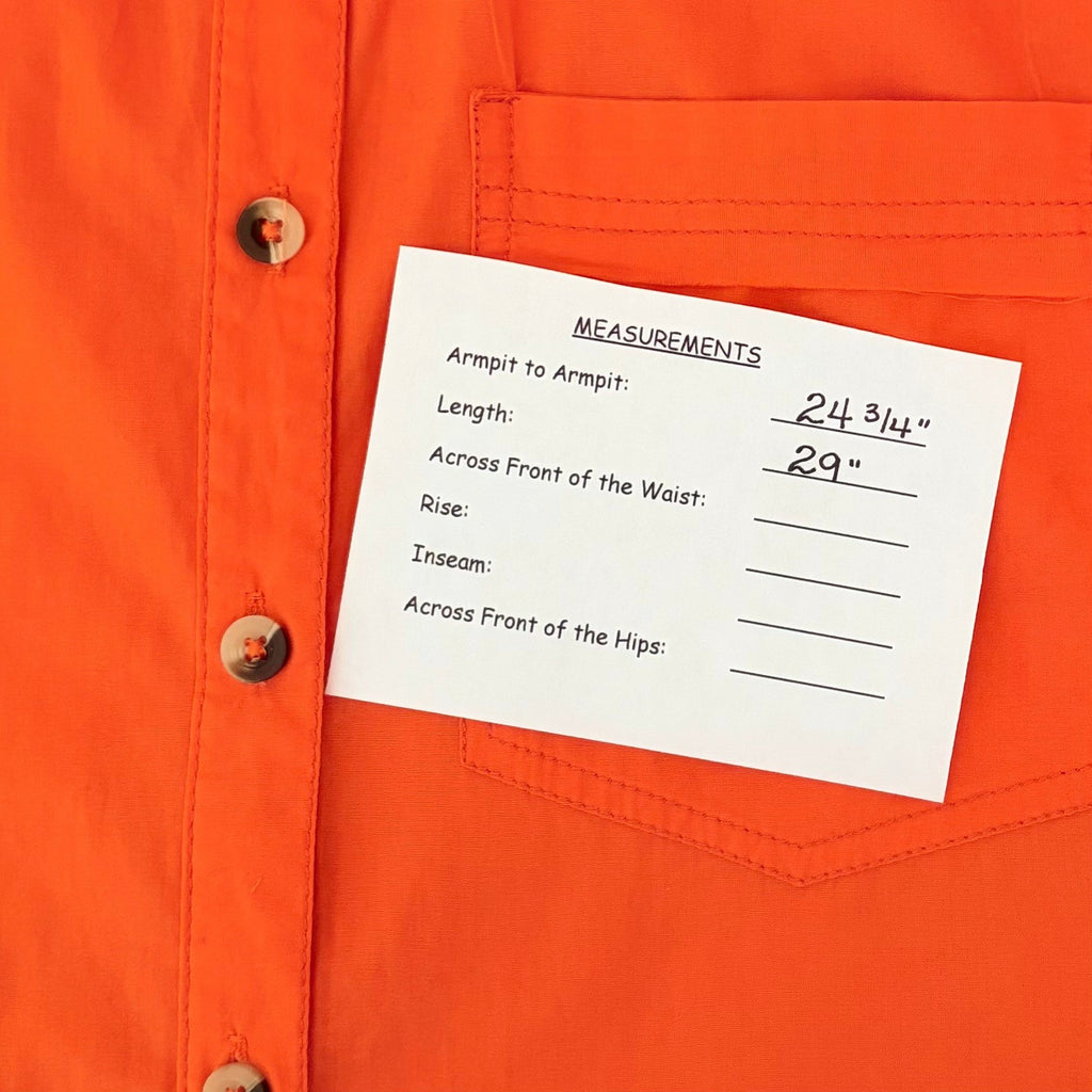 Free People WE THE FREE Happy Hour Poplin Top Buttondown Solid Orange X-Small