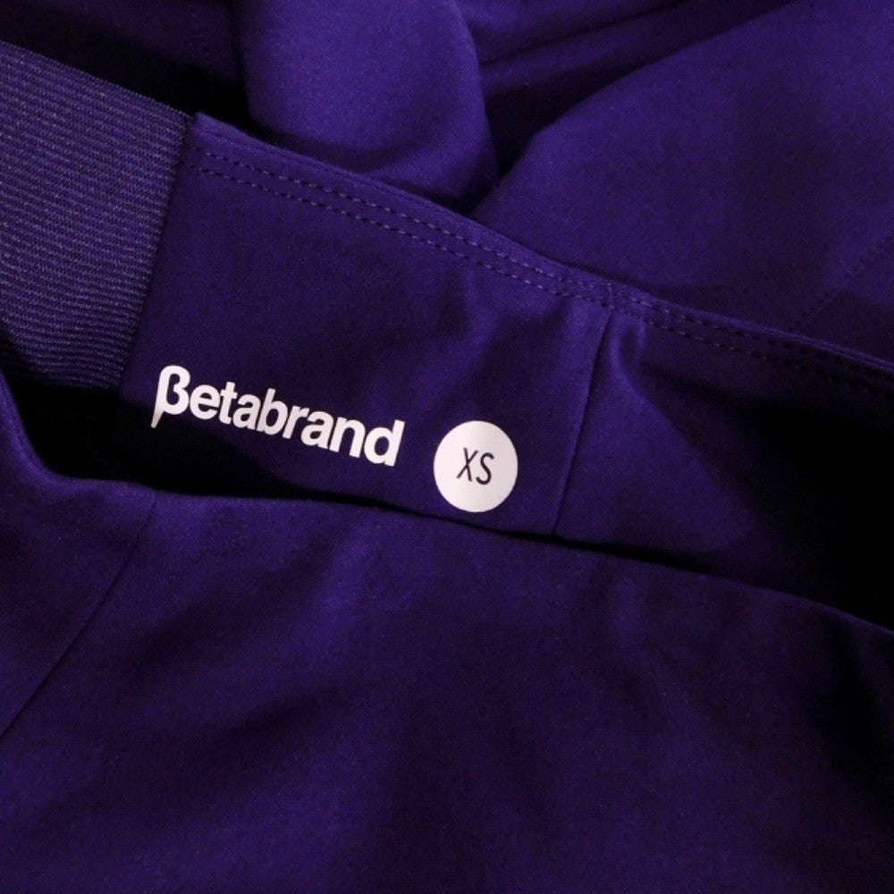 BETABRAND Power Down Skinny Yoga Dress Pants Solid Purple Office Stretch X-Small