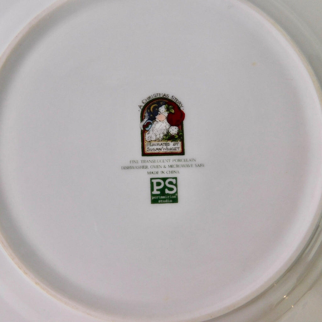 A CHRISTMAS STORY Susan Winget Salad Dessert Plate 8.25" Santa Up On the House