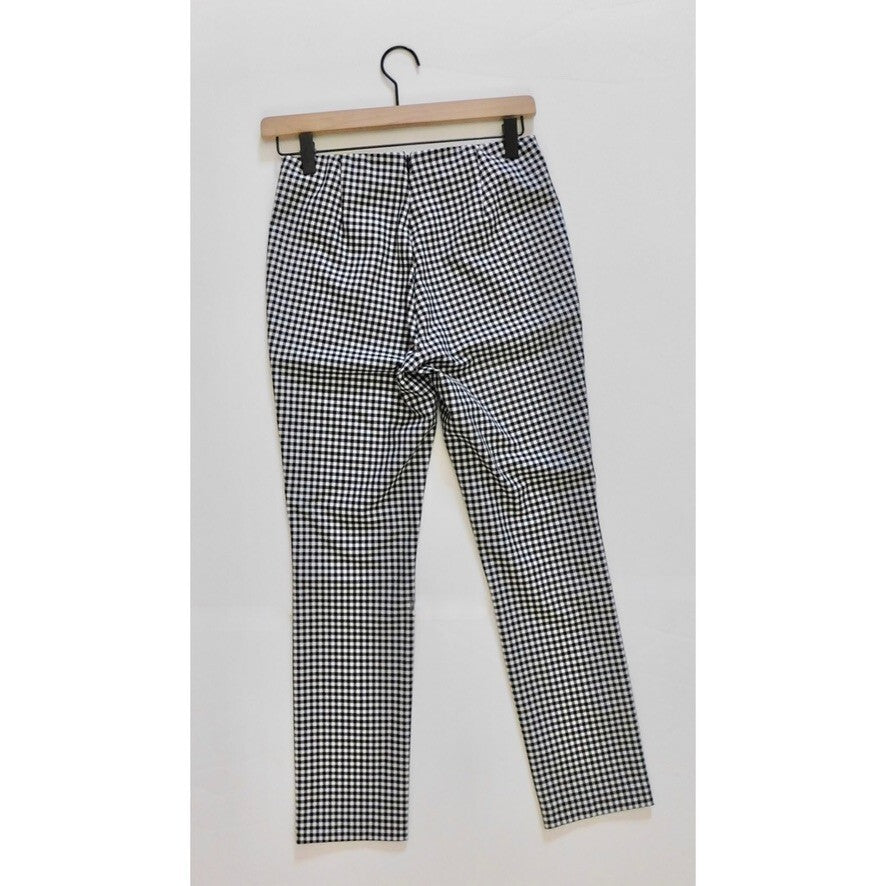 Revolve RAG & BONE Simone Gingham Pants Check Black White Tapered Size 4