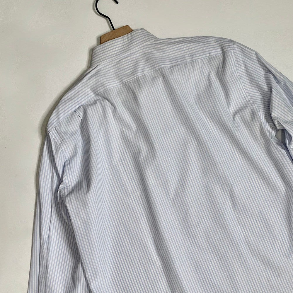 Men's J. CREW Ludlow Buttondown Dress Shirt Blue Pink White Striped Office Large