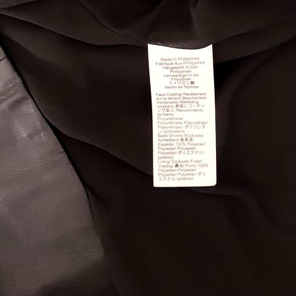 NWT!! J. CREW Solid Black Button Front Faux Leather Dress Belted Vegan Small