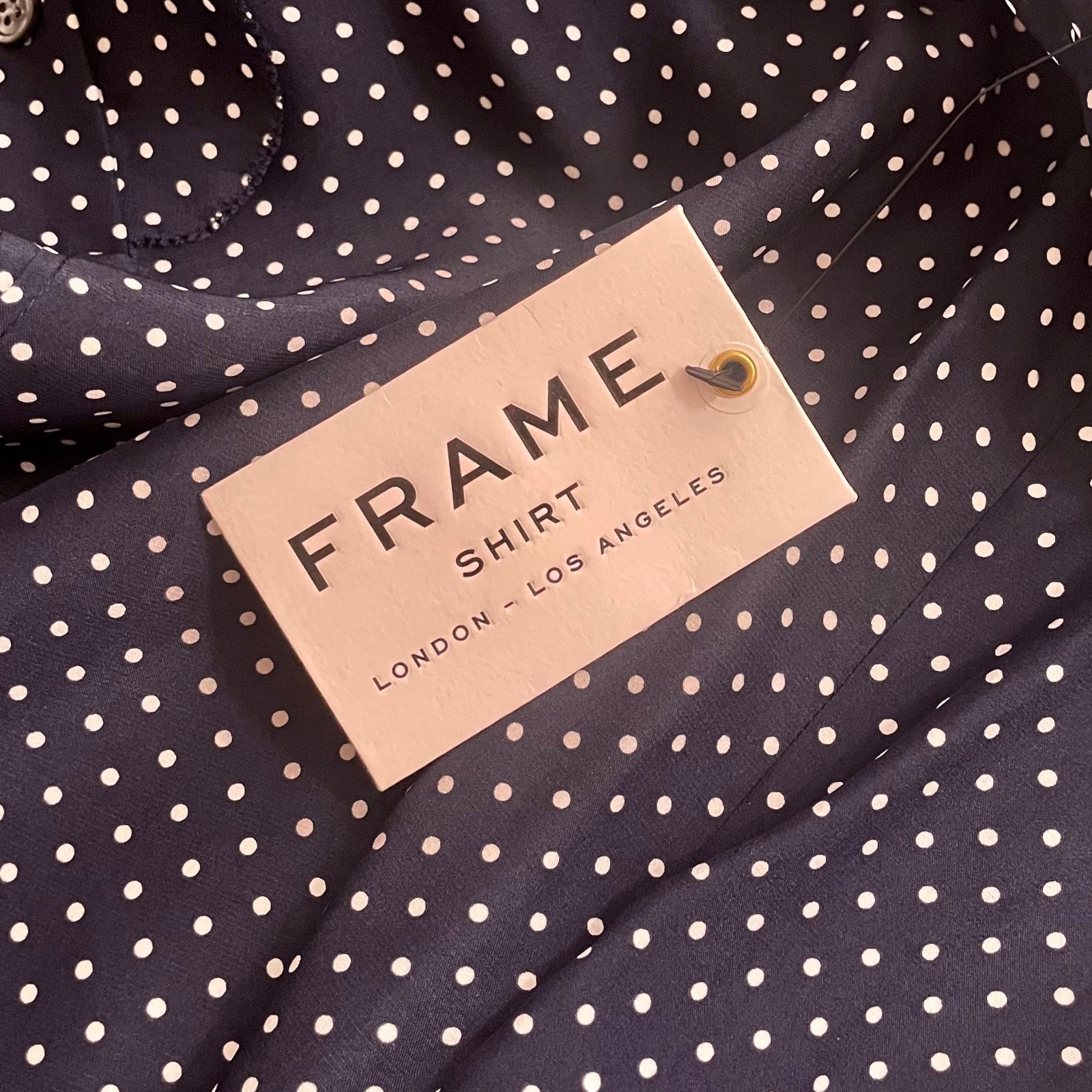 NWT!! FRAME Denim Silk Polka Dot Top Blouse Sleeveless Ruffled Coquette X-Small