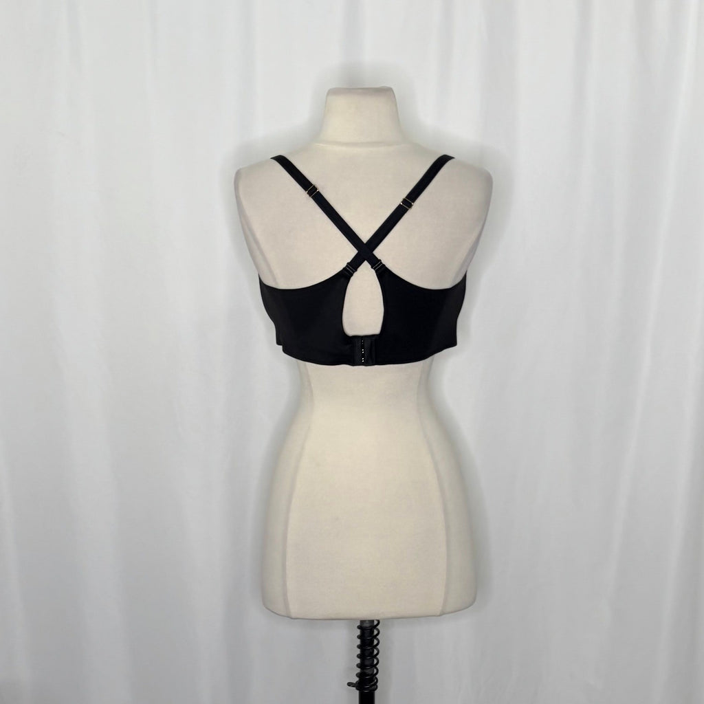 VICTORIA'S SECRET Black Push-Up Convertible Bra Padded Solid 38DD