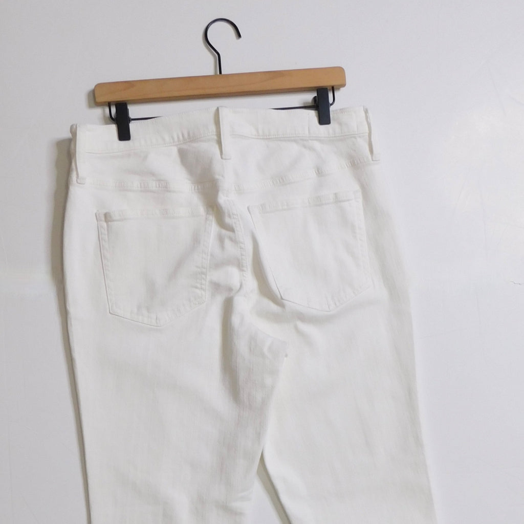 NWT!! J. CREW White Slim Jeans '03 2003 Stretch Solid White High Rise Size 31