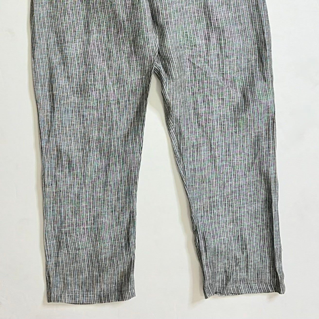 CLEOBELLA Nysa Striped Jumpsuit Tapered Legs Green Utility Cotton Preppy Small