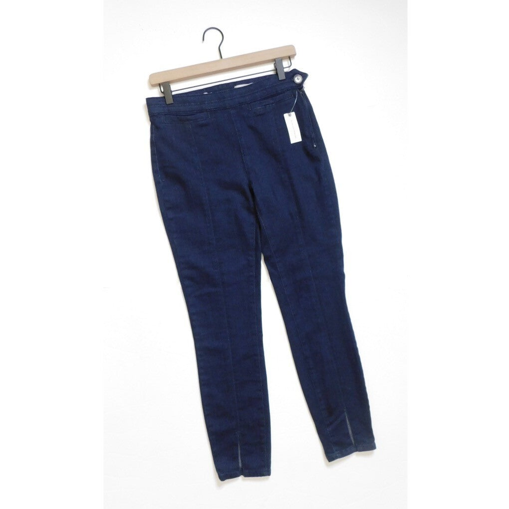 NWT!! ANTHROPOLOGIE Pilcro Slit-Front Skinny Jeans Stretch Dark Wash Size 27