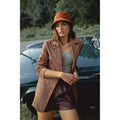 Anthropologie AVEC LES FILLES Longline Plaid Blazer Jacket Preppy Academia Small