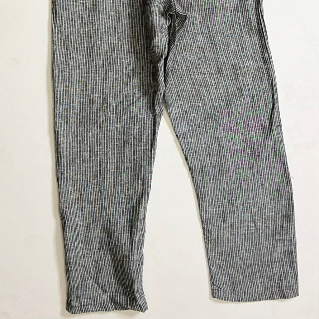 CLEOBELLA Nysa Striped Jumpsuit Tapered Legs Green Utility Cotton Preppy Small