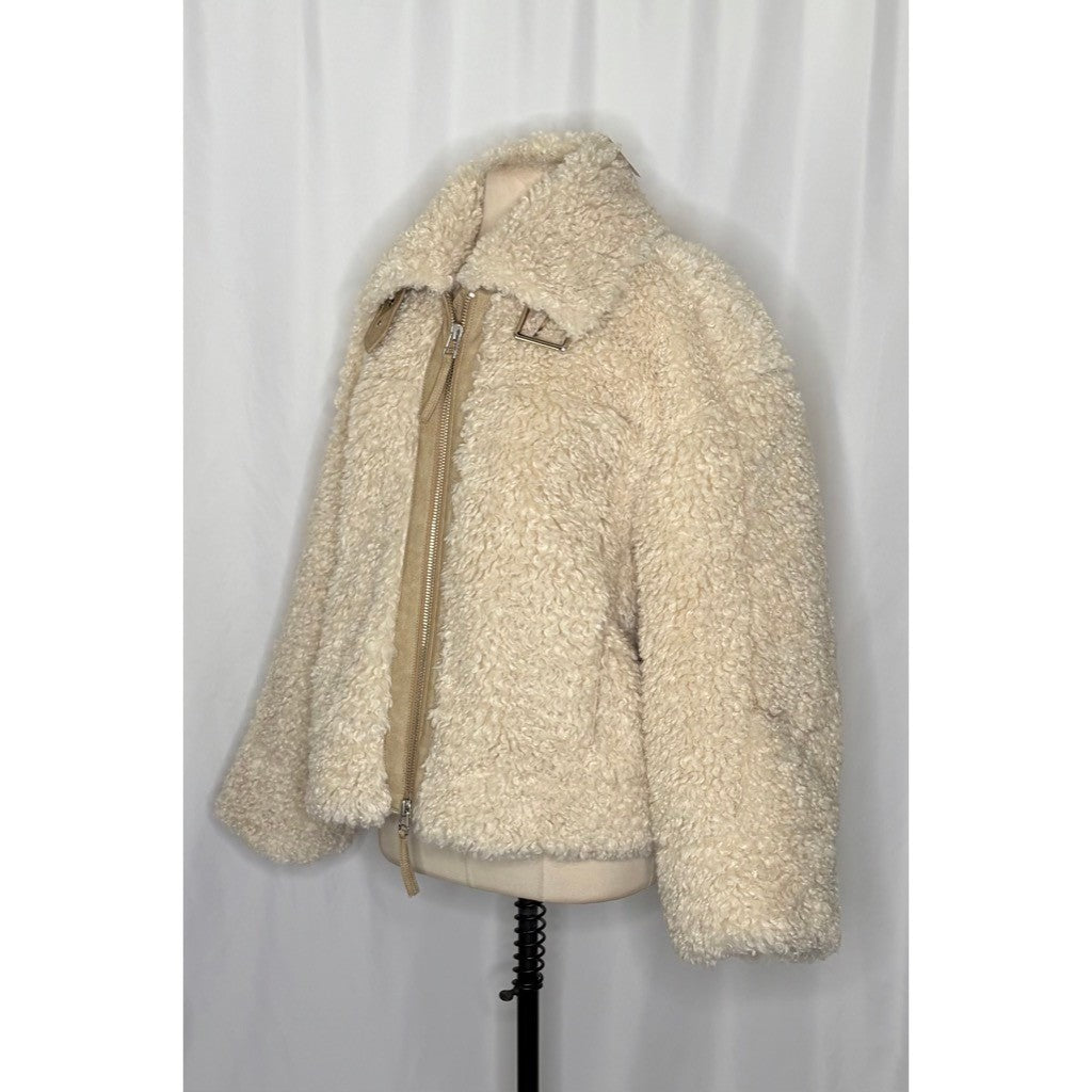 NWT!! FREE PEOPLE Jolie Teddy Coat Faux Fur Oversized Bohemian Outdoors Medium