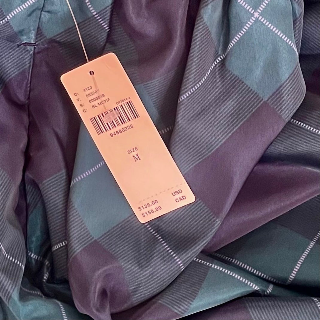 NWT!! Anthropologie MAEVE Taffeta Printed Cropped Wide-Leg Pants Academia Medium