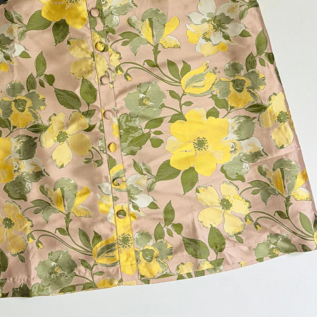 NWT! Tuckernuck POMANDER PLACE Floral Lotus Jacquard Adalyn Midi Skirt X-Large