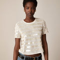 NWT!! J. CREW Crochet Shirt Shimmery Sequins Knit Party Glam Preppy X-Small