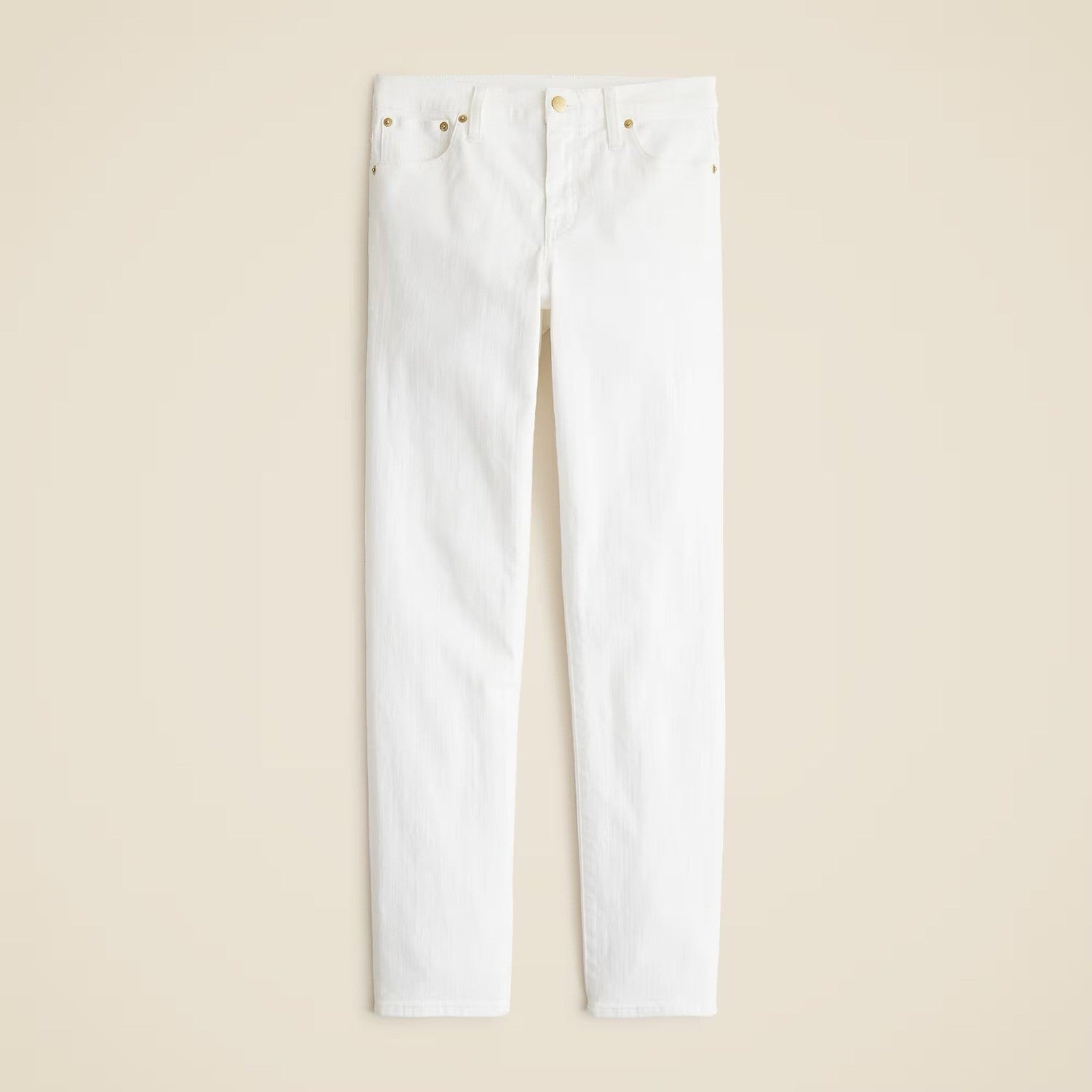 NWT!! J. CREW White Slim Jeans '03 2003 Stretch Solid White High Rise Size 29