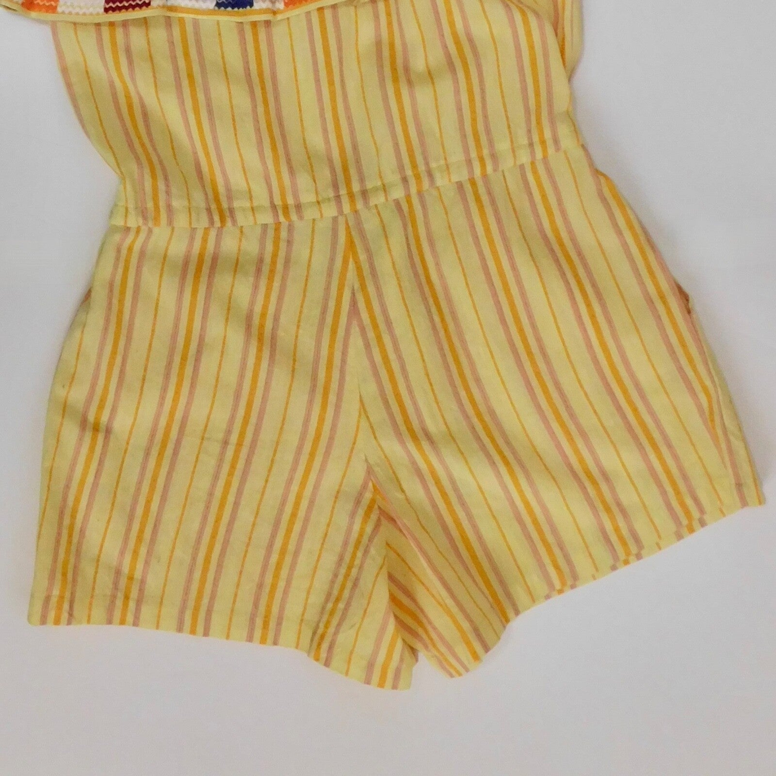 NWT!! KOPAL Rinku Romper Embroidered Ruffle Off Shoulder Vacation Boho Small