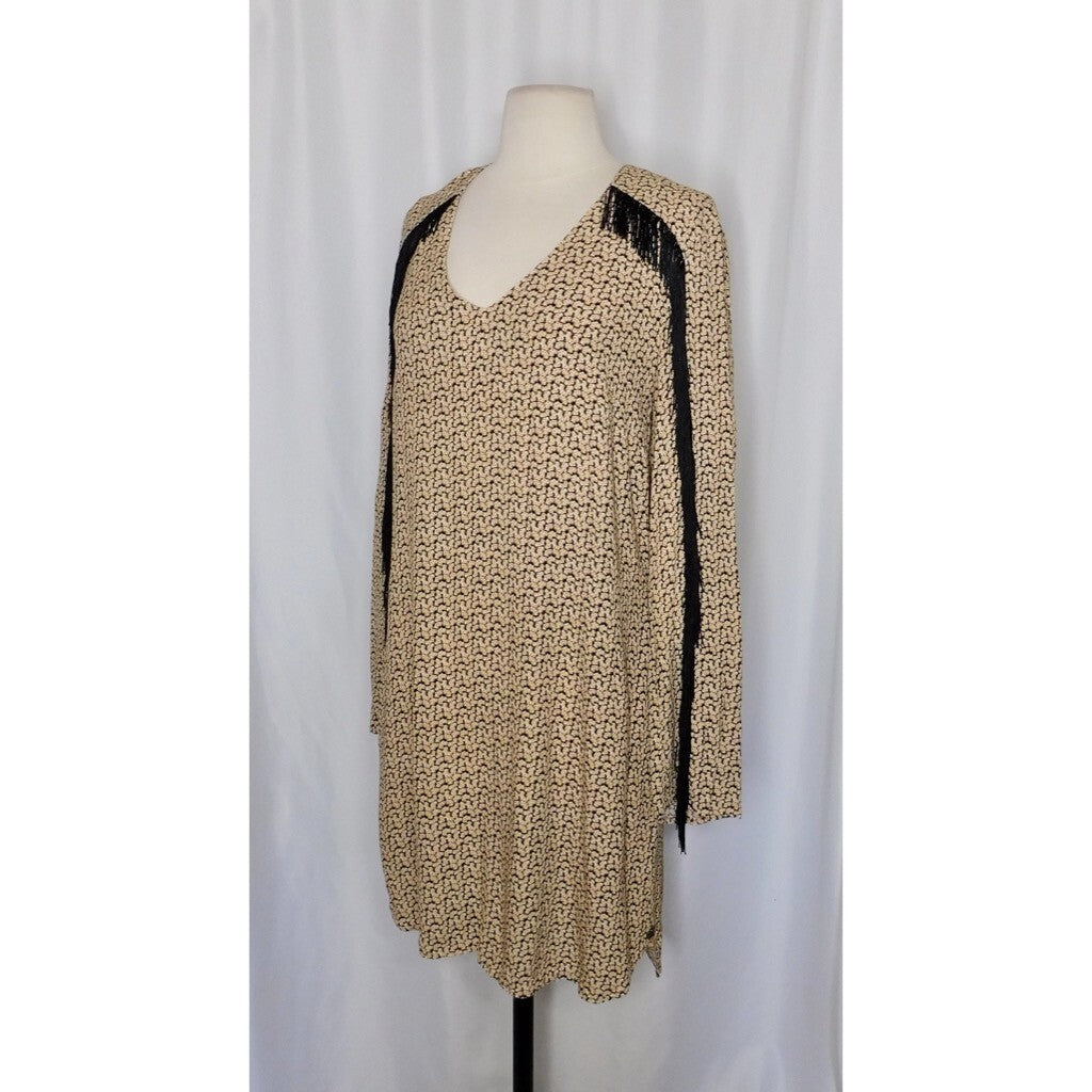 SCOTCH & SODA Floral Fringe Shift Dress Rising Sun Festival Western Size 8